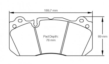 Pagid Racing Brake Pads No. 8239 - Discovery Parts